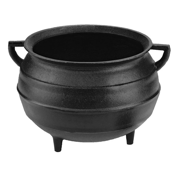 Caldeirão Tripé De Ferro Fundido Sem Tampa 21 Lt
