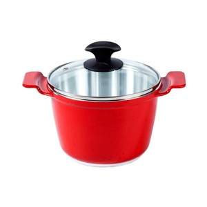 Caldeirão Vermelho Alça De Alumínio Diamantado Tv 24cm | Leroy Merlin