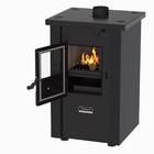 Calefator A Lenha Vulcano Dupla Combustao Preto Fosco