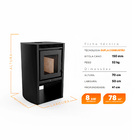 Calefator Ao Carbono de Dupla Combusto Montevideo 81x55x52cm Metvila