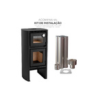 Calefator Ao Carbono de Dupla Combusto com Forno Lyon 122mx64x56cm Metvila