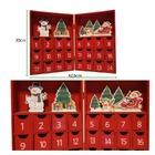 Calendário Advento Natal De Madeira 21x30cm