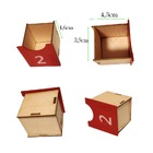 Calendário Advento Natal De Madeira 21x30cm