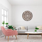 Calendário Asteca Decorativo 30cm Em Mdf - Branco