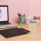 Calendário De Madeira Decorativo Personalizado Amor Vermelho