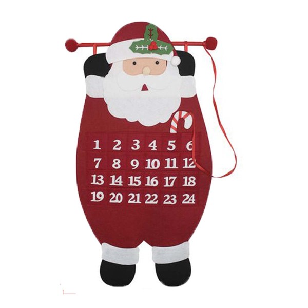 Calendario Natalino Natal Papai Noel Contagem Regressiva 24 D