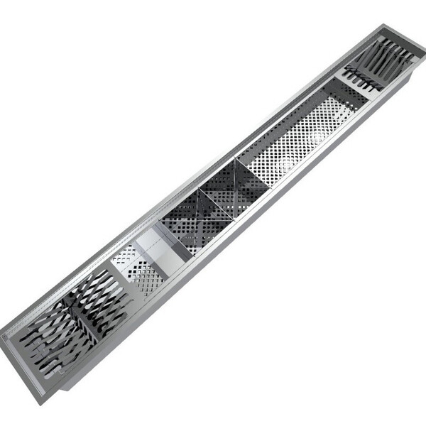 Calha 150cm Escorredor Embutido Para Pia Alta Qualidade