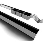 Calha 150cm Escorredor Embutido Para Pia Área De Churrasco Go