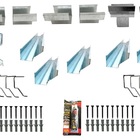 Calha Beiral Galvanizada 10 Metros  Com Saída Retangular