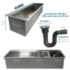 Calha Canal Organizador 60cm Escorredor De Louças Gourmet Emb