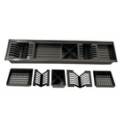 Calha Canal Organizador Escorredor Embutir Úmida 120cm Preta