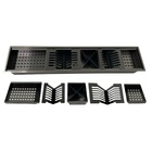 Calha Canal Organizador Escorredor Embutir Úmida 90cm Preta