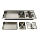 Calha Canal Organizador Escorredor Embutir Úmida Inox 60cm