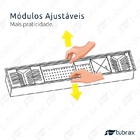 Calha Canal organizador Úmido de Cozinha com Tampa Inox 304 c