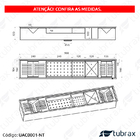 Calha Canal organizador Úmido de Cozinha com Tampa Inox 304 c