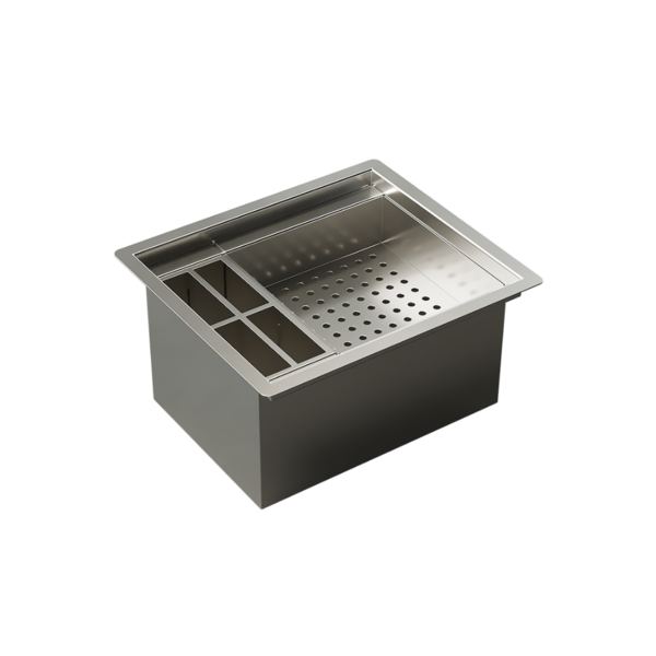 Calha Inox 25cm Para Talheres Copos - LudRio