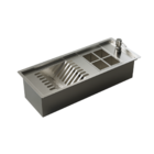 Calha Inox 55cm Para Pratos Talheres Detergente - LudRio