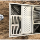 Calha Inox Corte Quadrada  De Embutir Em Pia Umida De Cozinha