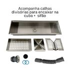 Calha Inox Stillus Home Gourmet Luxo 60cm Escovada