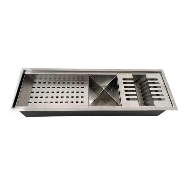 Calha Inox Stillus Home Gourmet Luxo 60cm Escovada