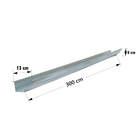 Calha Moldura Galvanizada 3M Corte 28cm Calha Forte