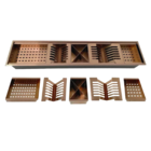 Calha Organizador Escorredor Embutir Cozinha Úmida 90cm Rosê