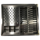 Calha Pia Úmida Escorredor Cozinha Embutir Com Tampa 52,5cm