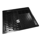 Calha Retangular Úmida Organizadora Escorredor Embutir Preta