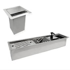 Calha Úmida 70cm + Lixeira 4l De Embutir