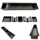 Calha Úmida 90cm Com Acessórios Preta