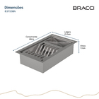 Calha Úmida Aço Escovado