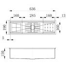 Calha Úmida Organizador Escorredor Inox Embutido Griff Inox