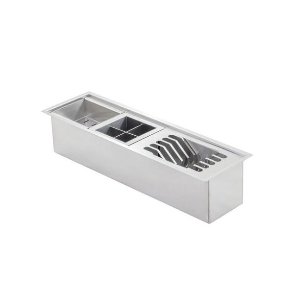 Calha Úmida Organizador Escorredor Inox Embutido Griff Inox