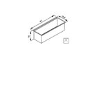 Calha Úmida Para Sobrepor  Aço Inox Com Acabamento Scotch Bri