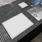 Calha Úmida Quadrada Lateral Escorredor Louça Inox Embutido