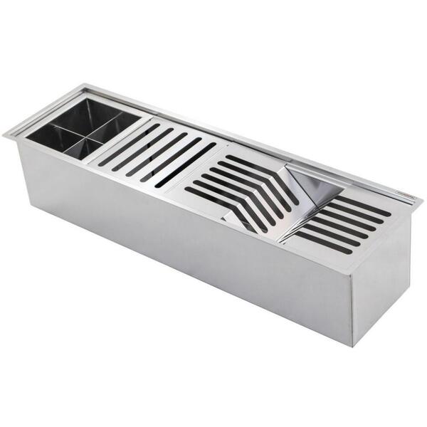 Calha Úmida Sobrepor Inox Com Acessórios Tramontina