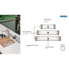 Calha Úmida Tramontina 105 X 18 Cm Em Aço Inox Com Acabamento