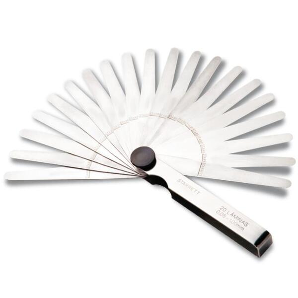 Calibre De Folga 0,05 A 1mm 20 Lâminas 66mc Starrett