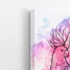 Calopsita Passarinho Arte Aquarela Quadro Canvas 100x70cm