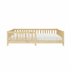 Cama  Montessori Casal Infantil Grade Madeira Chão Natural Eva