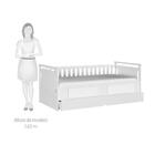 Cama  Solteiro Bibox Lipe Peroba