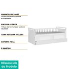 Cama  Solteiro Bibox Lipe Peroba