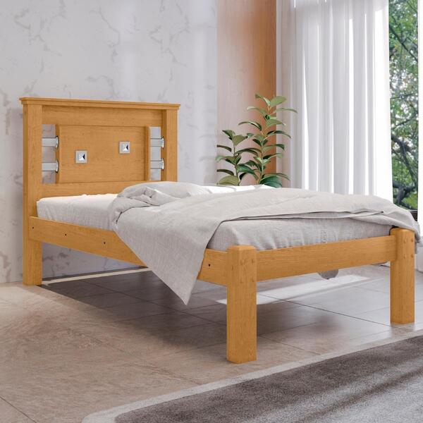 Cama  Solteiro Flex Lages Naturalle Off White