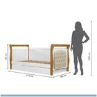Cama Allegra Capitonê Auxiliar Tigus Suede Cru Branco Ypê