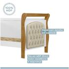 Cama Allegra Capitonê Auxiliar Tigus Suede Cru Branco Ypê