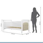 Cama Allegra Capitonê Tigus Baby Branco/bege