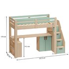 Cama Alta Beliche Infantil/juvenil Star Plus Office Multifunc