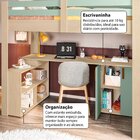 Cama Alta Beliche Infantil/juvenil Star Plus Office Multifunc