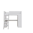 Cama Alta Beliche Office Adulto Multifuncional Com 6 Gavetas