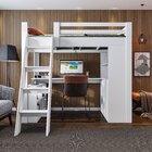 Cama Alta Beliche Office Adulto Multifuncional Com 6 Gavetas